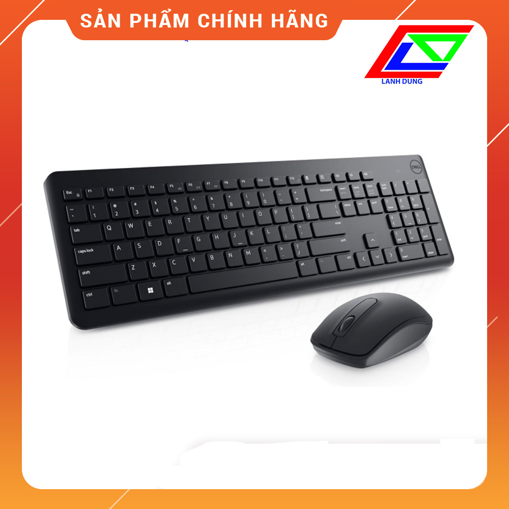 Bộ phím chuột không dây Dell Km3322W - Hàng Chính hãng