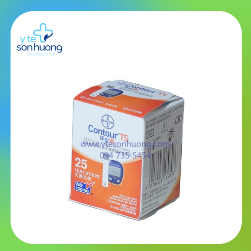 Que thử đường huyết Contour TS (hộp 25 que)