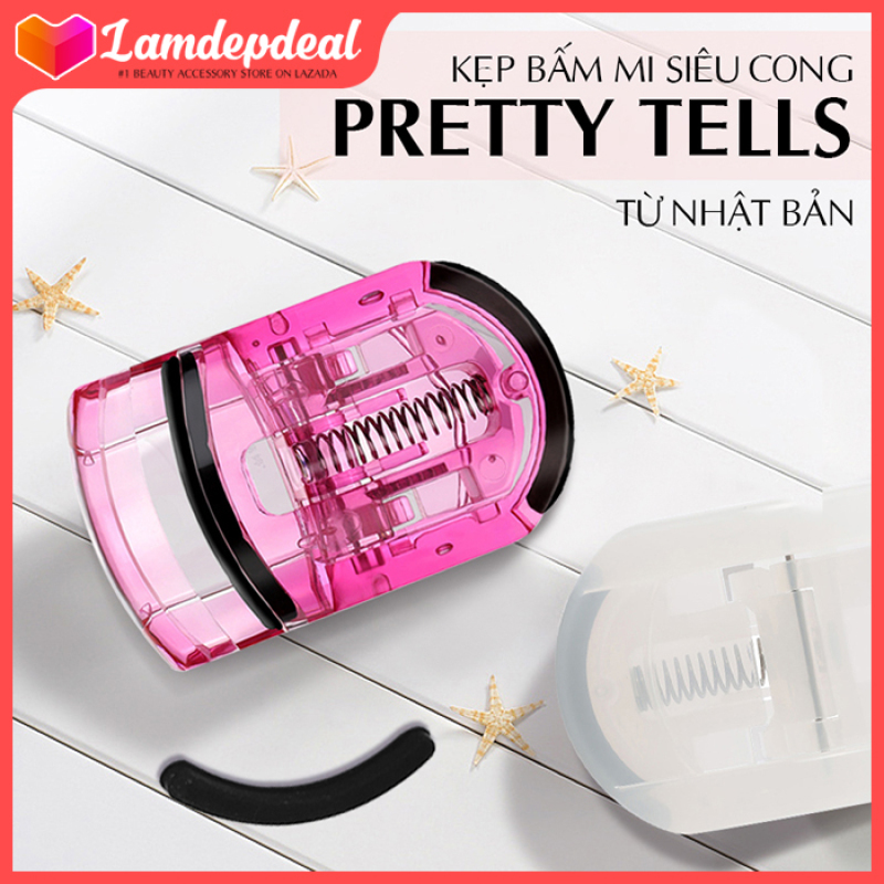 Lamdepdeal - Kẹp bấm mi siêu cong Pretty Tells Nhật Bản- Dụng cụ trang điểm.