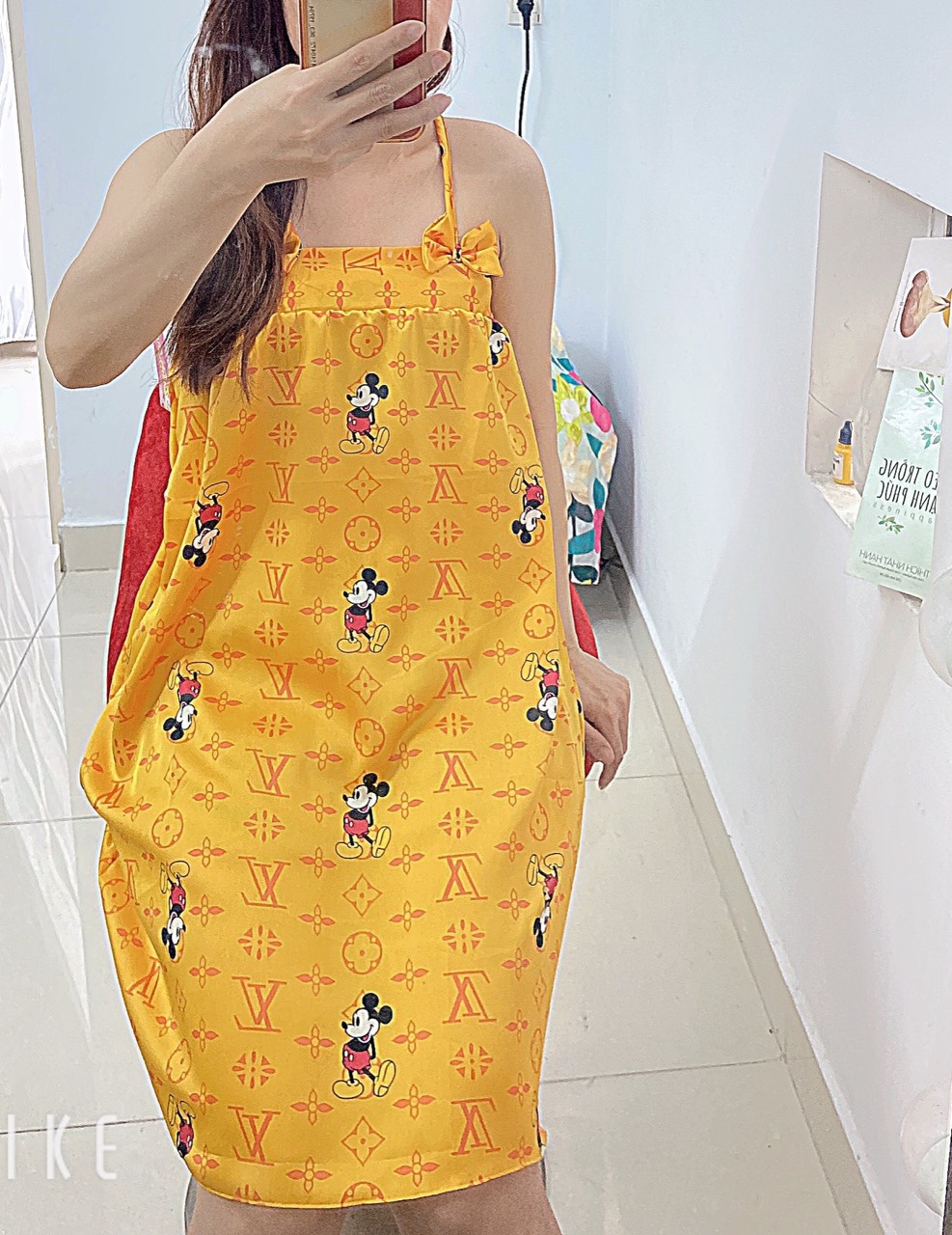 ĐẦM PHI LỤA MỀM HOẠT HÌNH DƯỚI 60kg