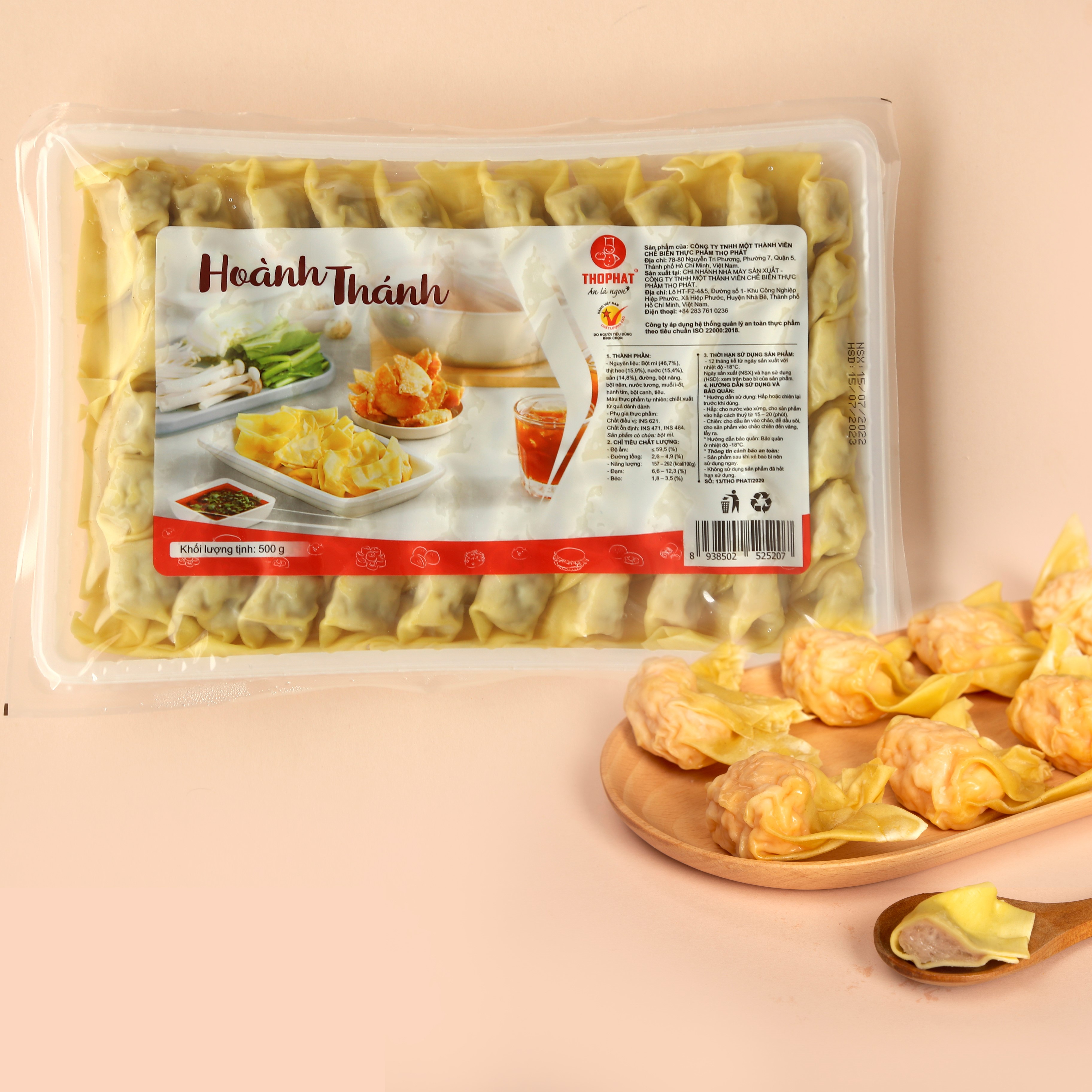 Hoành Thánh Thịt THỌ PHÁT FOOD 500g