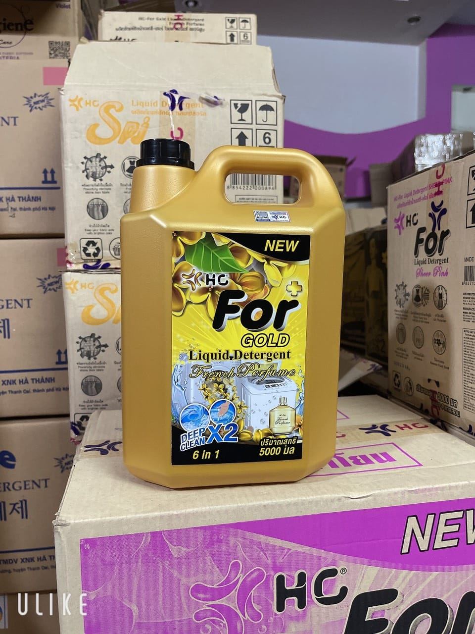 NƯỚC GIẶT HC FOR GOLD 5L ( 6 IN 1 )