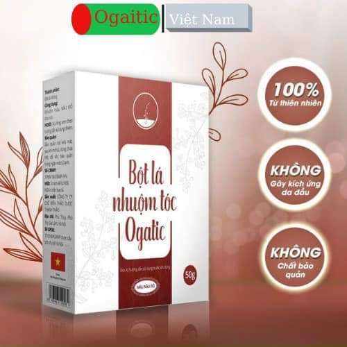bột lá nhuộm tóc ogatic