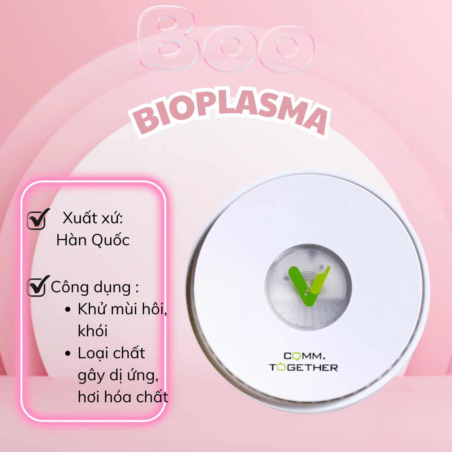 Máy comm together giúp khử trùng khí với công nghệ bio - plasma
