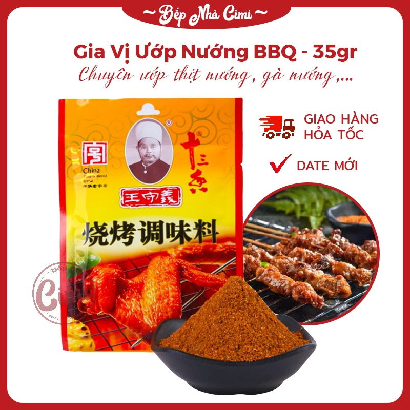 Gia vị ướp nướng bbq, cánh gà 35gr - gia vị trung quốc