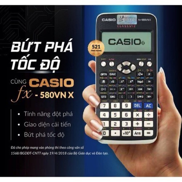 Máy tính Casio FX 580VN X Hàng chính hãng Máy Tính Casio FX-580VN X dành cho học sinh cấp 3 cấp 2 Máy tính Casio fx-580VN X   Máy Tính Casio Fx 580 Vn Plus giá siêu tốt - Tháng 1, 2022 Máy Tính Khoa Học Casio FX-580VN X