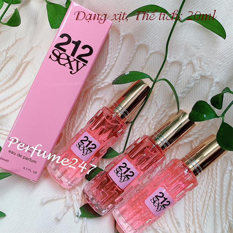 NƯỚC HOA NỮ 212 SEXY 20ML MINI THƠM LÂU