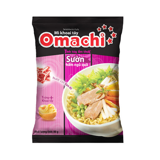 Siêu thị WinMart - Mì ăn liền khoai tây sườn ngủ quả Omachi gói 80g