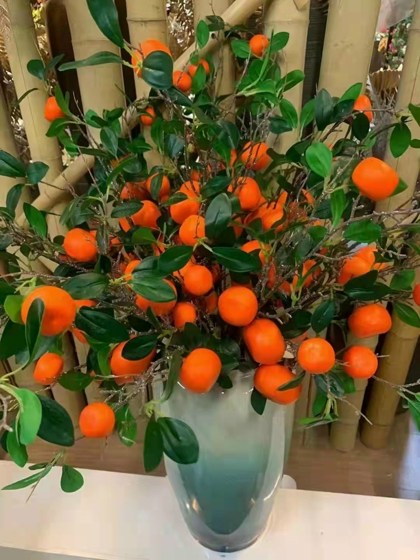 Branches fruit pomegranate fruit big, small fruit, stems mandarin imported decorative New Year, homes, bars Amnesty imports type 1