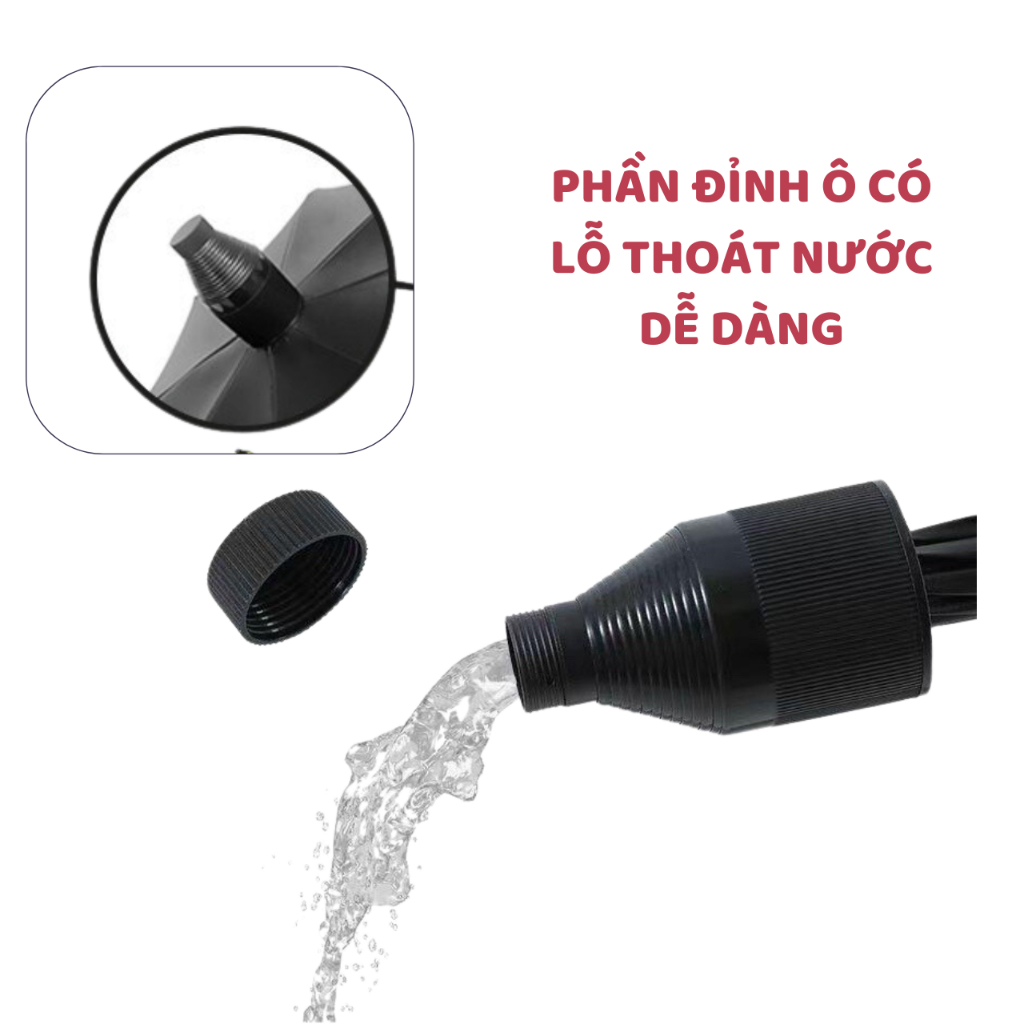 Ô dù cỡ lớn 2 lớp, ô che mưa, che nắng chống tia UV, nan to, cán dài che được 2-3 người, chống gỉ cao cấp phong cách hiện đại đóng mở tự động