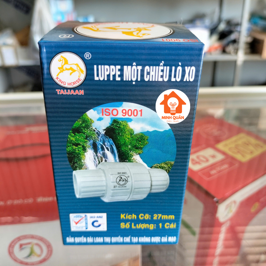 Luppe 1 chiều, van 1 chiều lò xo phi 27mm, phi 34mm TAIJAAN