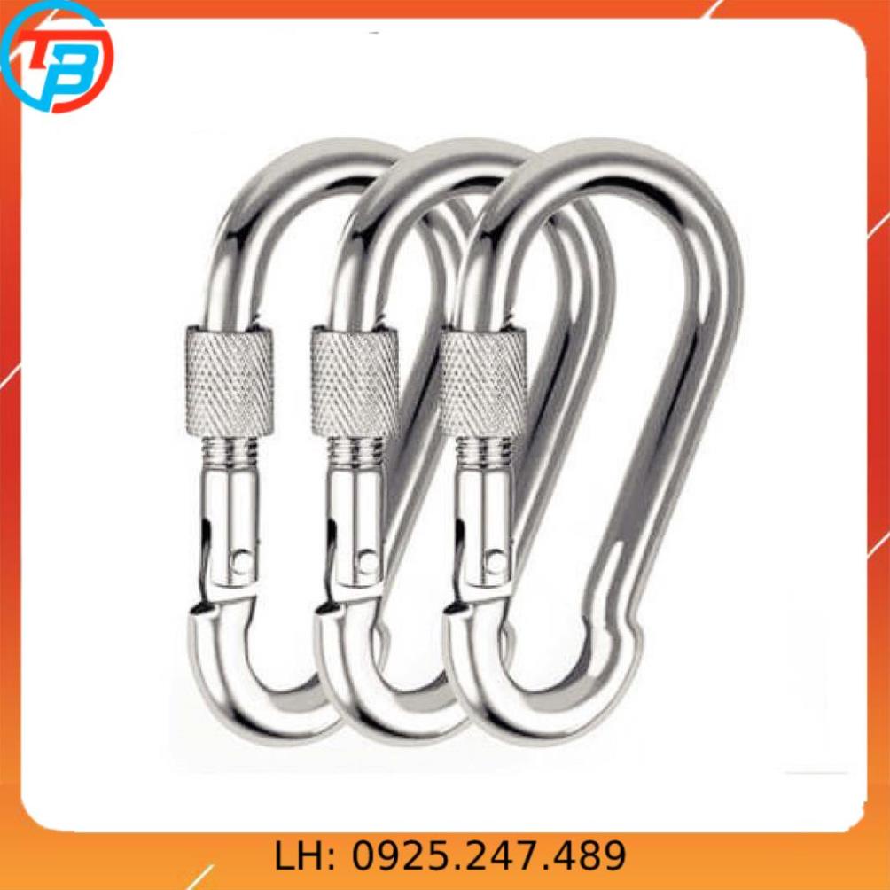 Móc an toàn chốt ren inox 304 đủ size - cáp thép thái bình vina