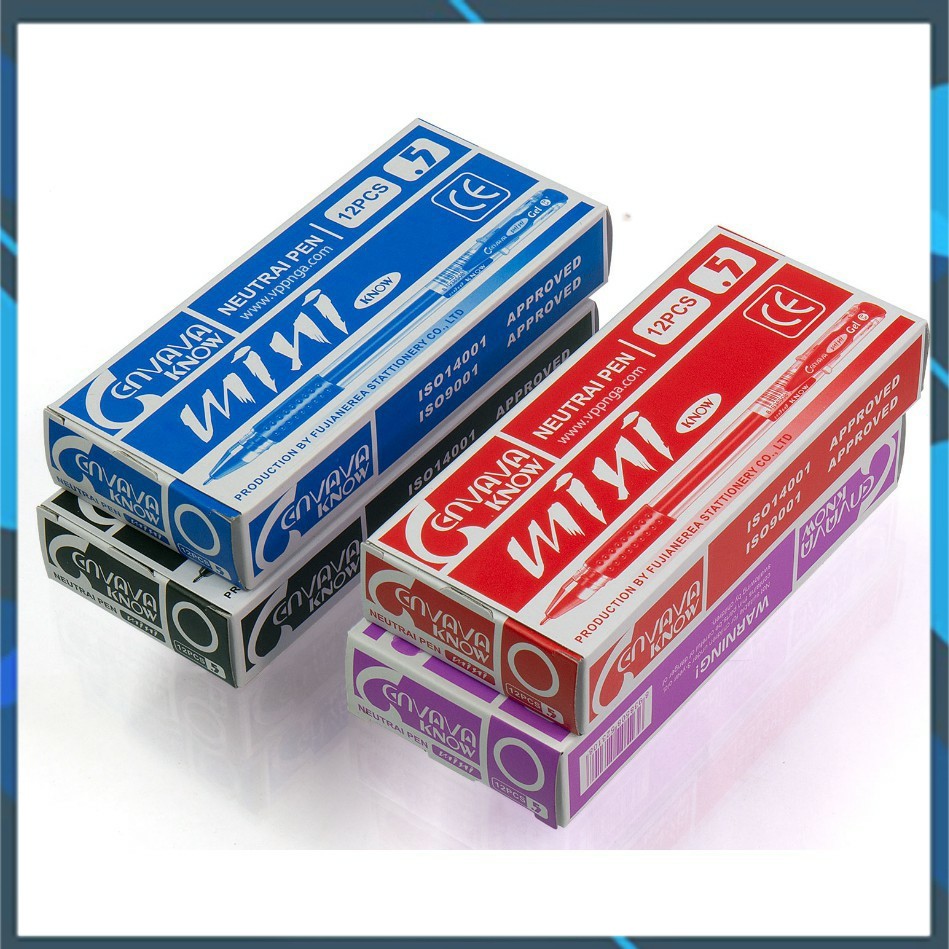 Hộp 12 cây bút gel mini Cenvava