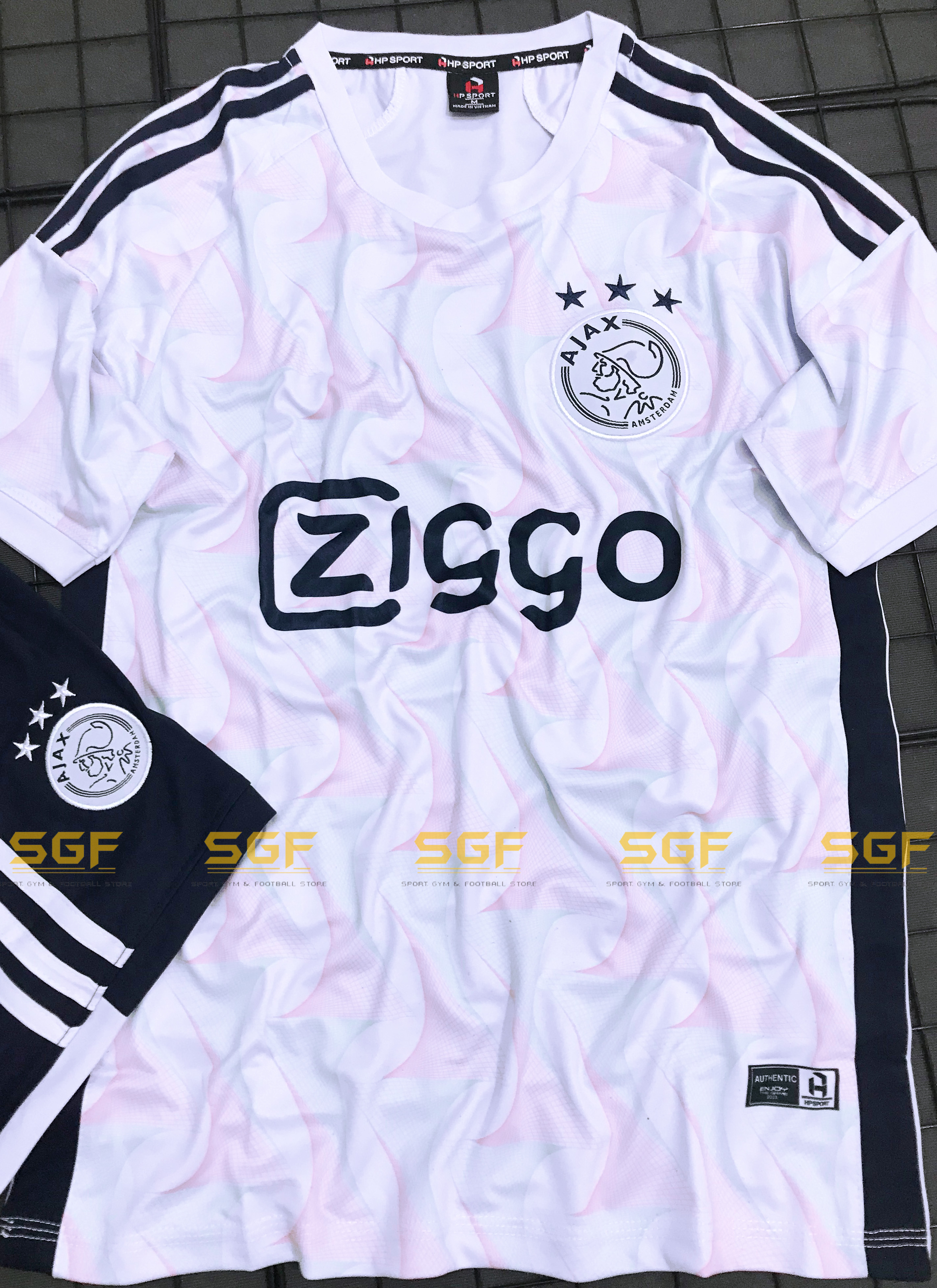 Quần Áo Bóng Đá AJAX trắng sân khách 2023