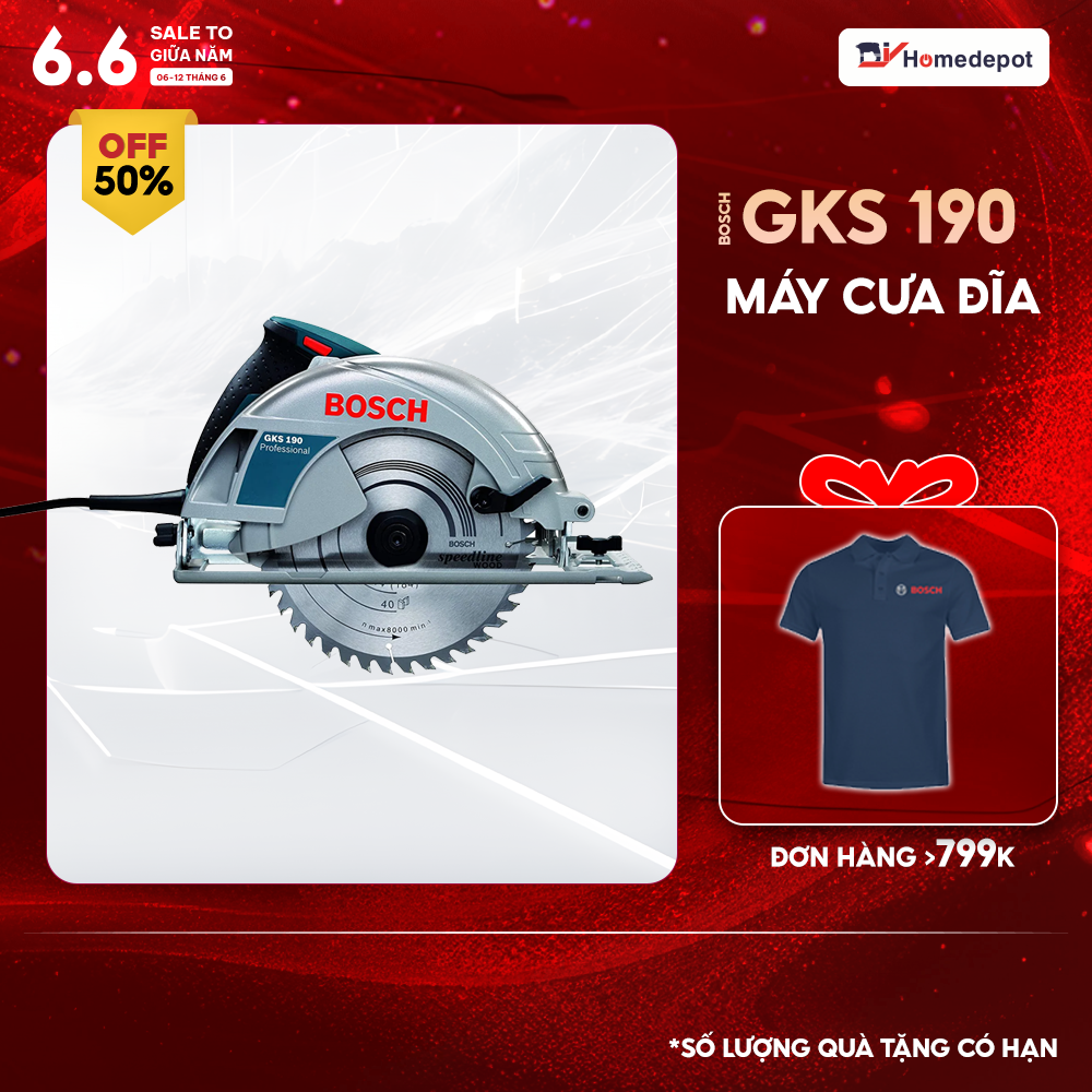Máy cưa dĩa Bosch GKS 190 Professional