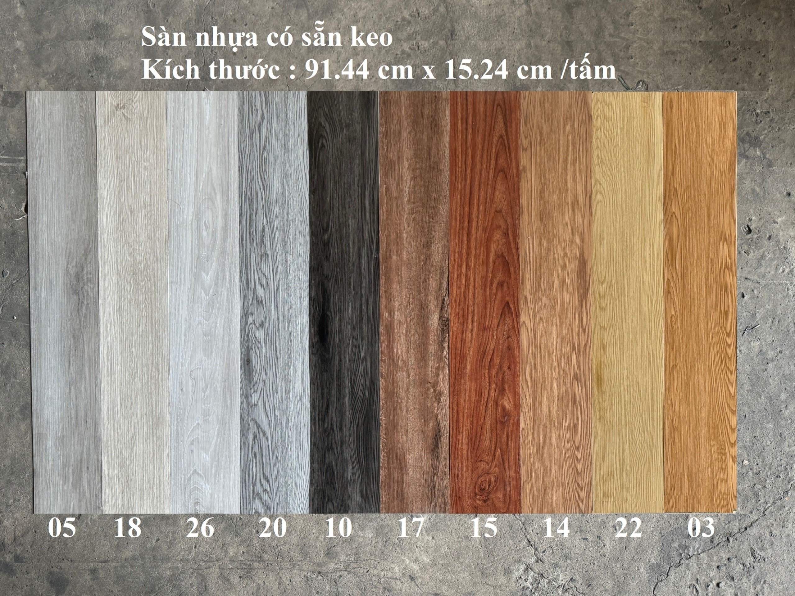 1m² SÀN NHỰA VÂN GỖ ms 10