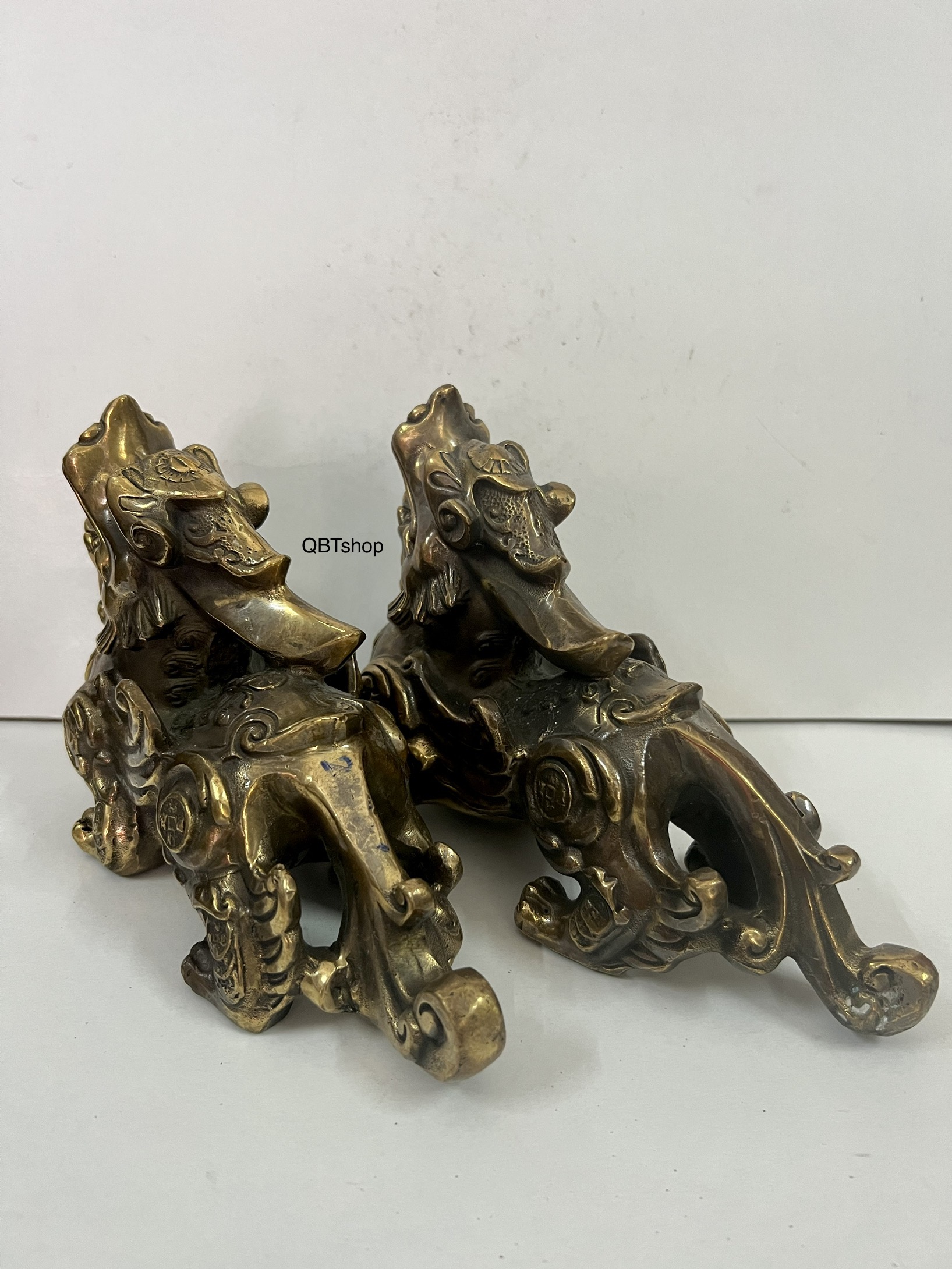 Cặp tỳ hưu trung bằng đồng