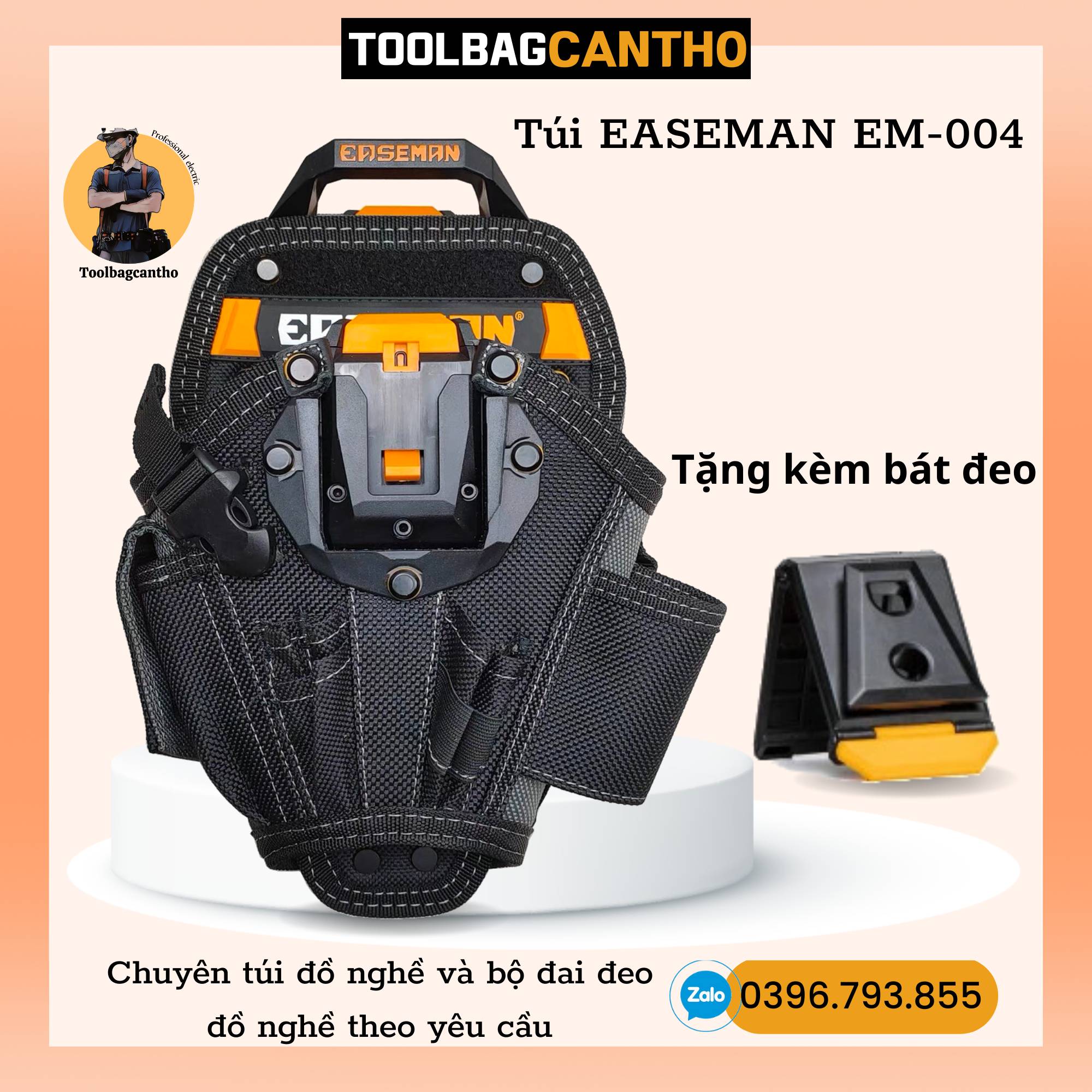 Túi đeo máy khoan, máy bắn vít Easeman EM-004: