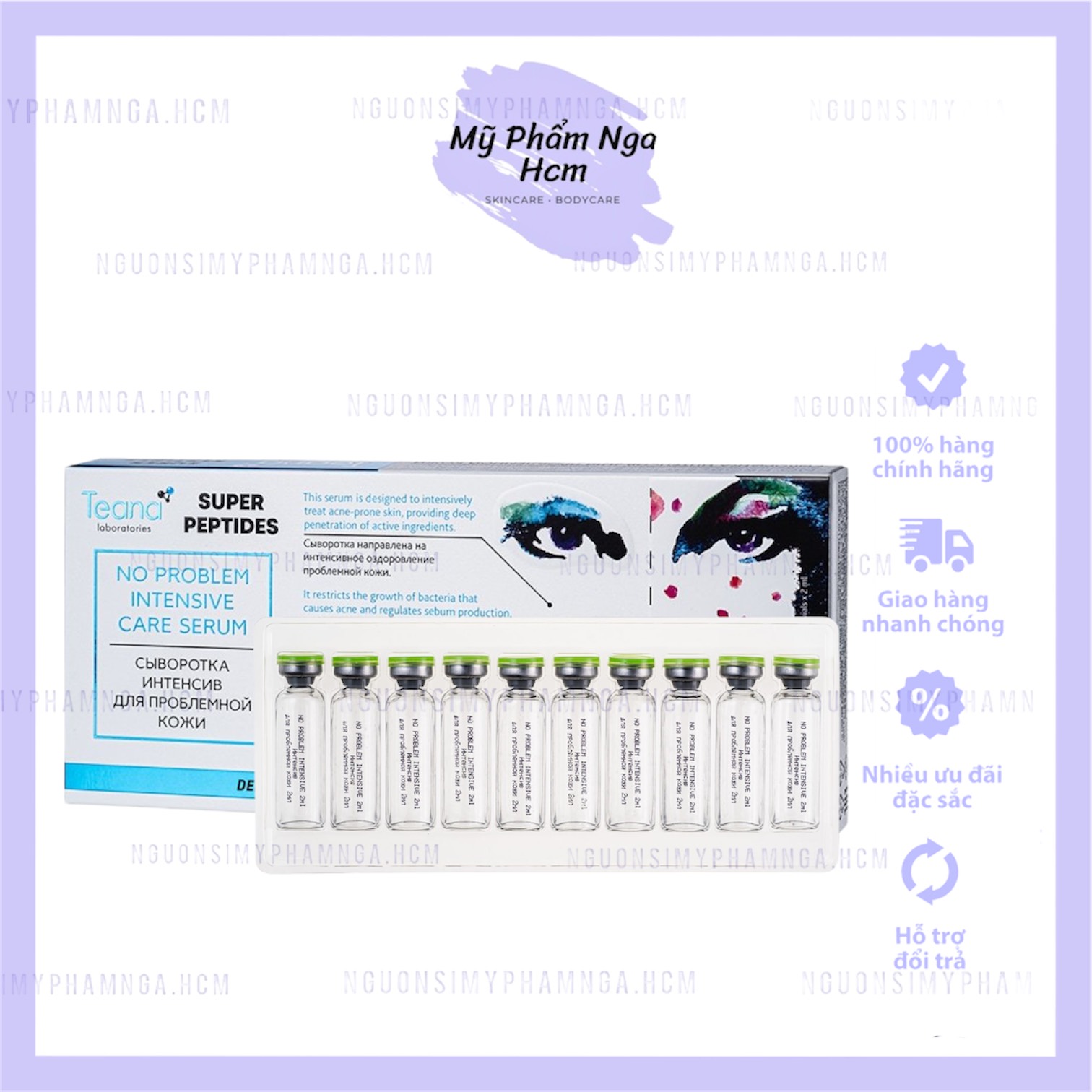 Serum Teana No Problem Intensive Care serum giảm mụn ẩn trứng cá