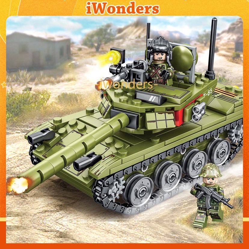 Lắp ráp xếp hình Lego xe tăng T85