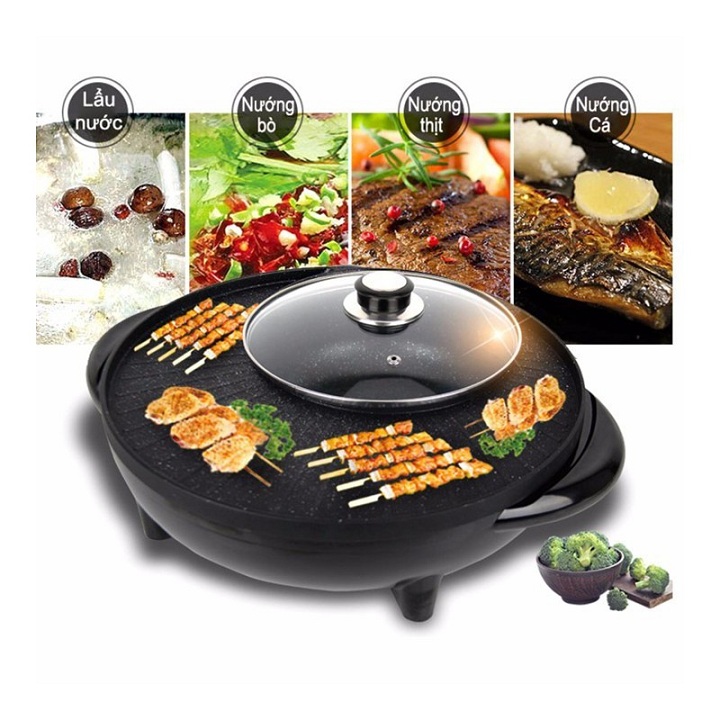 Bếp lẩu nướng đa năng 2 trong 1