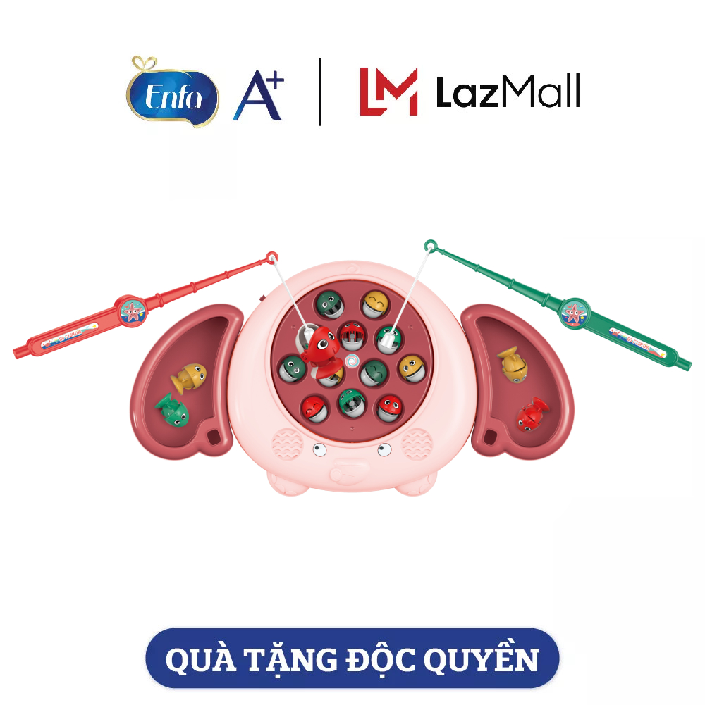 [Quà tặng Enfa] Đồ chơi câu cá con voi dùng pin
