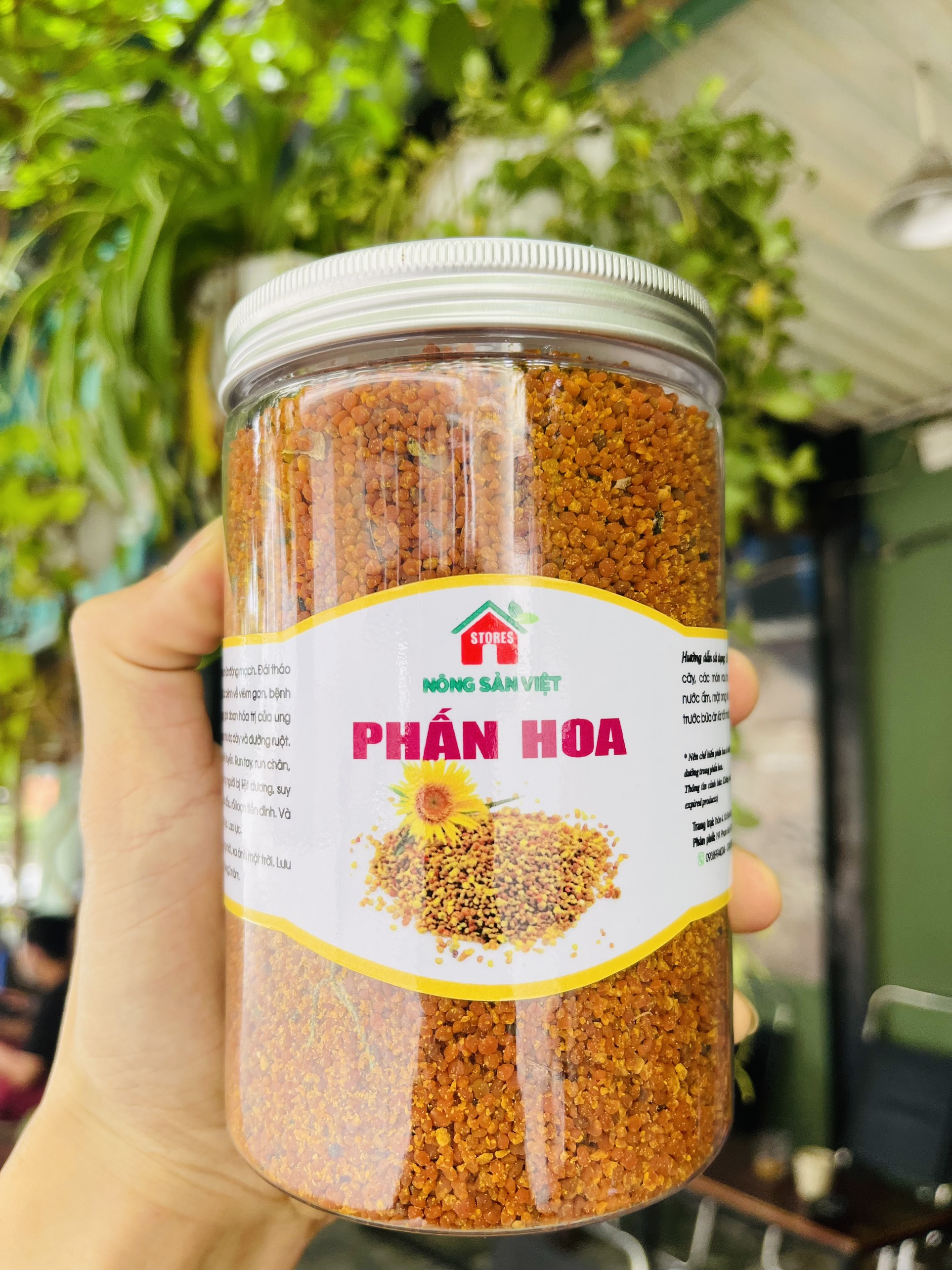 Phấn Hoa Mật Ong  Nguyên Chất (Hoa Cỏ Kim) Hộp 500gr