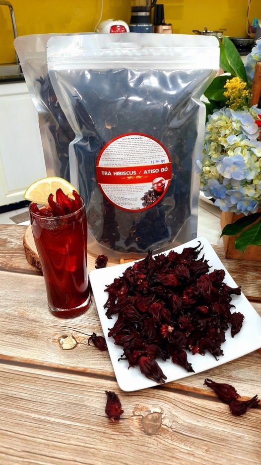 Trà atiso đỏ/ trà hibiscus đỏ đậm 500gr