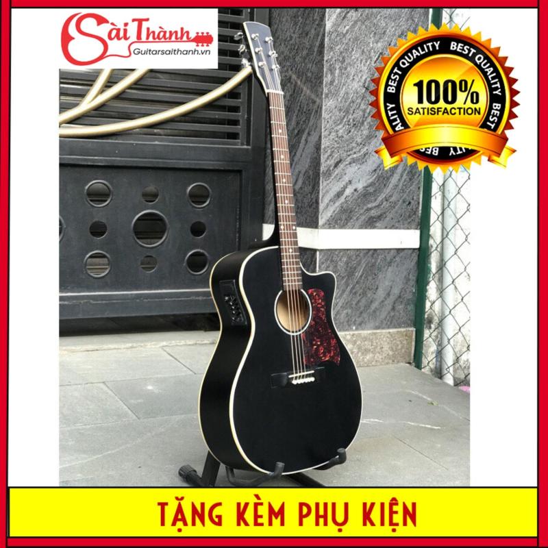 Đàn guitar acoustic DTY85 có lắp EQ gỗ thông nguyên tấm, âm thanh vang, độ bền cao - Bảo hành 2 năm