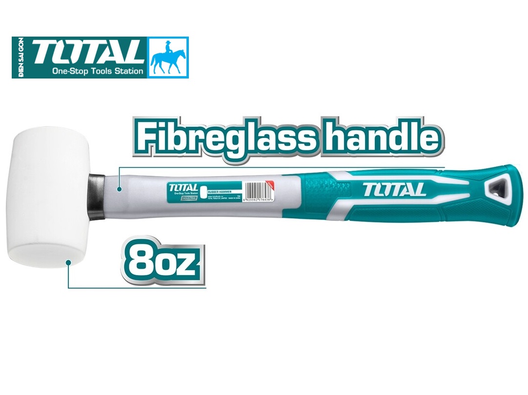 Búa Cao Su Trắng 220g 8oz TOTAL THT76836