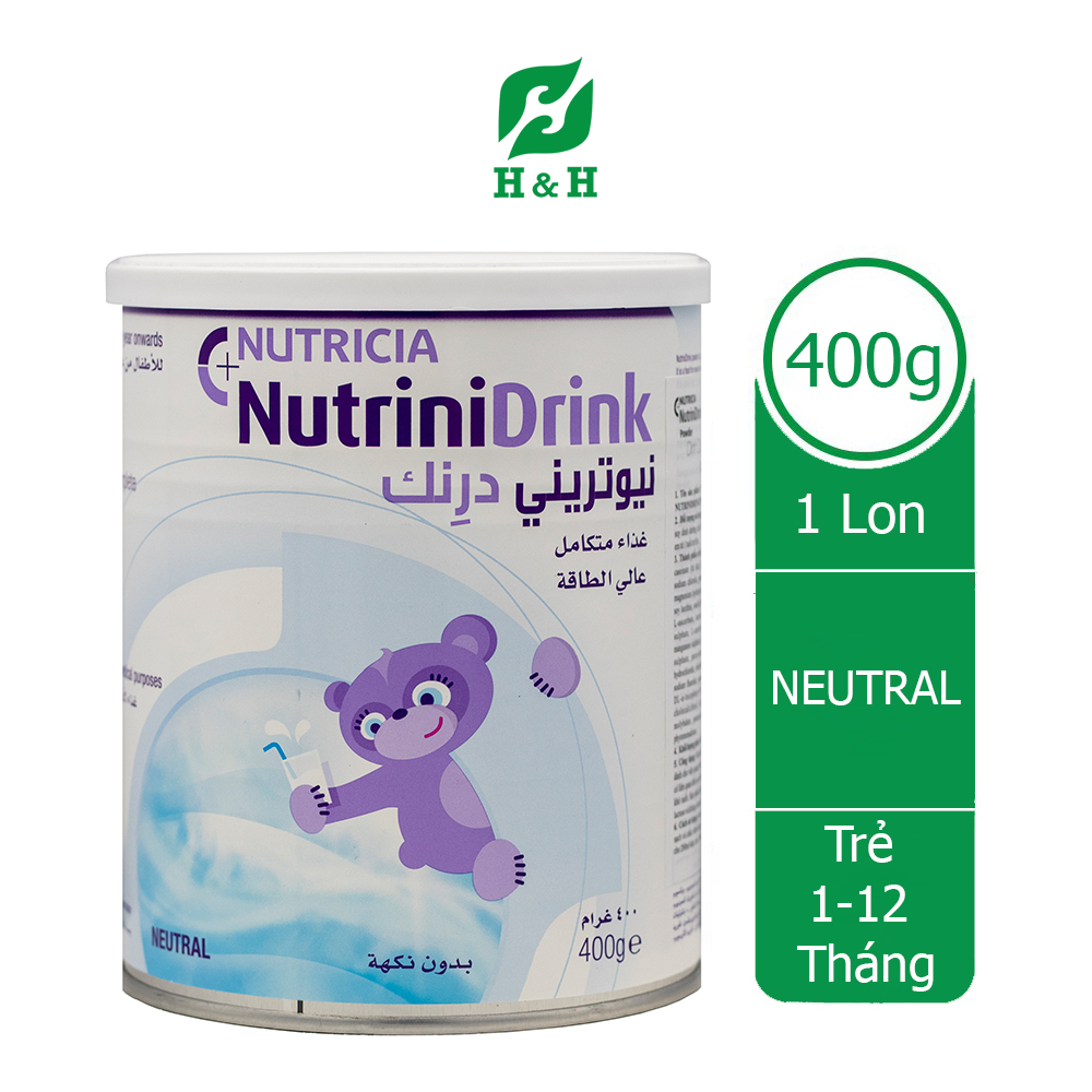 Sữa bột NutriniDrink Neutral cho trẻ suy dinh dưỡng bắt kịp đà tăng trưởng