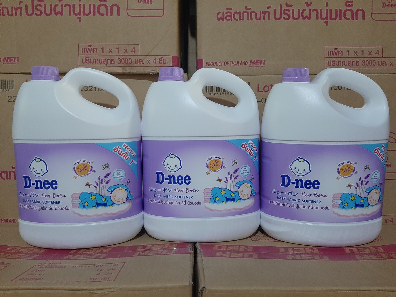 [HCM](KTT) Nước xả vải Dnee 2800ml Thái Lan- Màu Tím