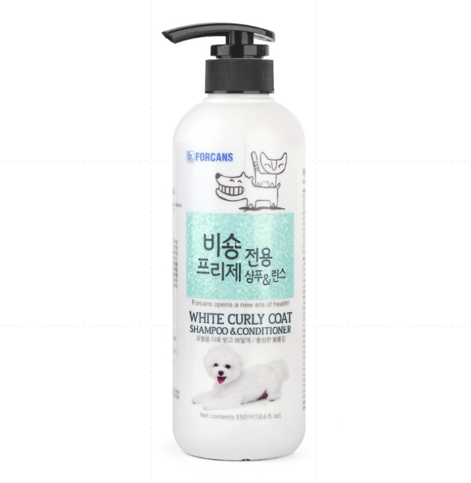 [HCM] SỮA TẮM CHUYÊN DỤNG CHO CHÓ LÔNG XOĂN POODLE FORBIS FORCANS CURLY HAIR 550ML