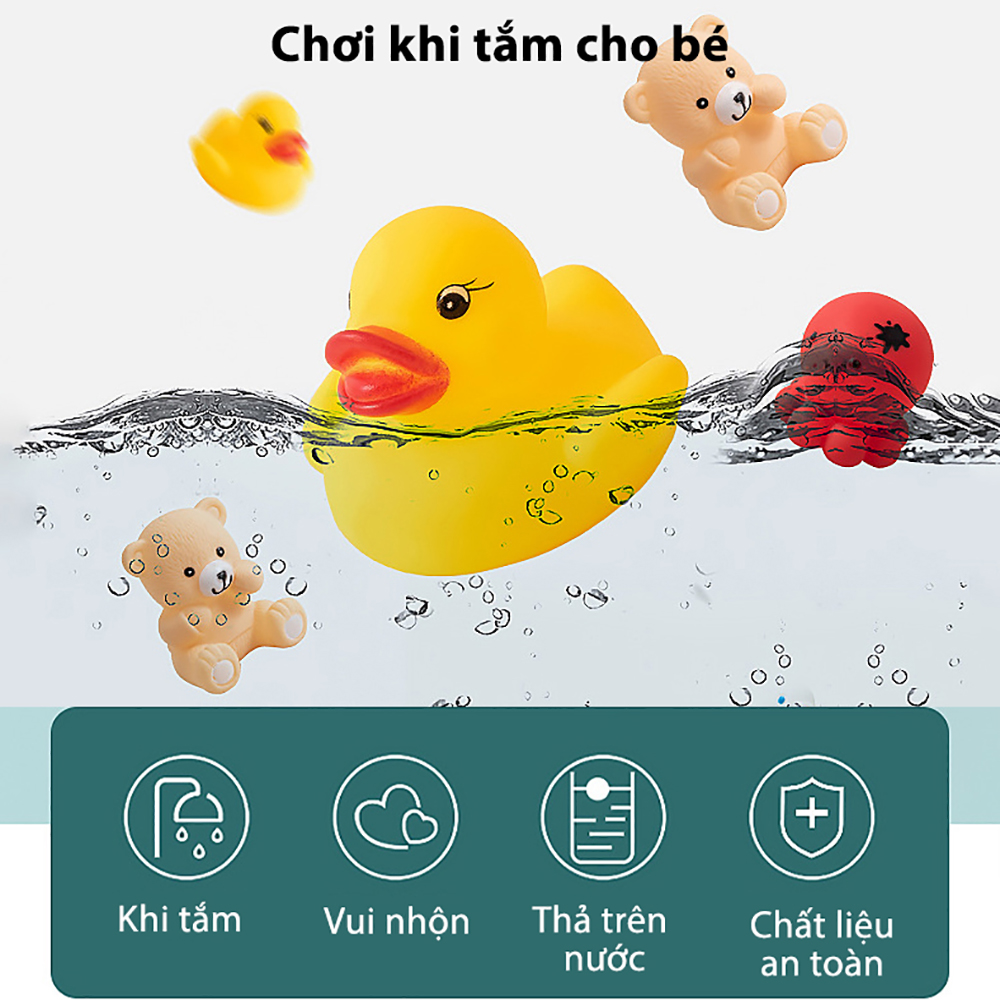 Đồ chơi chút chít thú cưng thả bồn tắm cho bé