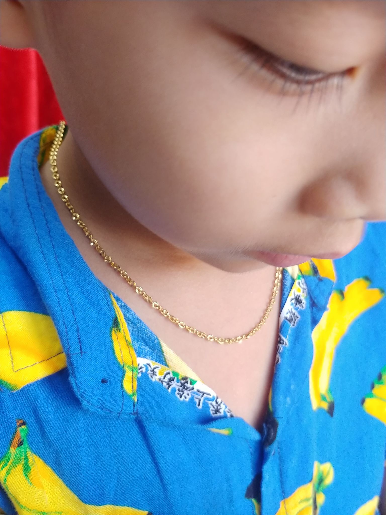 (An toàn cho bé-Dùng như vàng) Dây Chuyền Xích Phay Phản Quang cho Bé từ 1 tuổi- Dùng lâu dài tắm rửa thoải mái