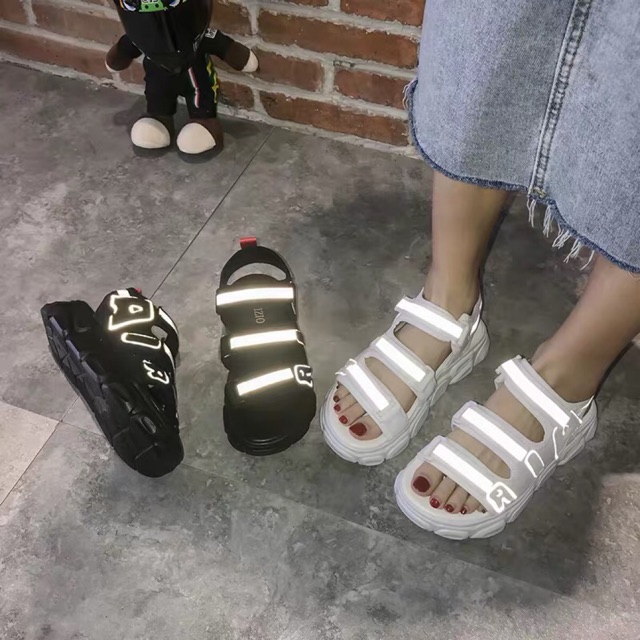 Sandal nữ sandal học sinh 3 quai phản quang siêu chất