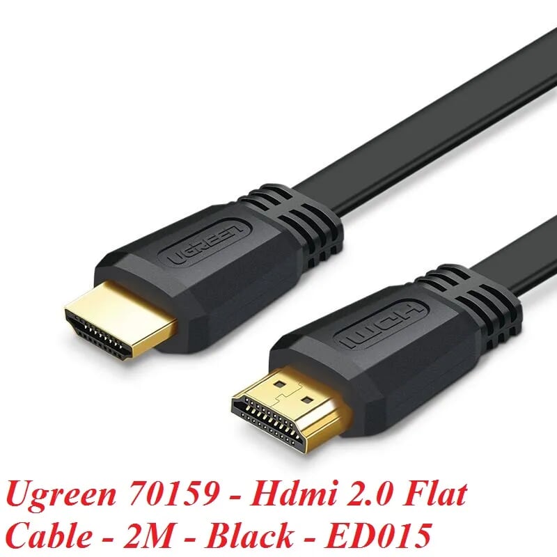 Ugreen 70159 2M Cáp tín hiệu HDMI dẹt ED015