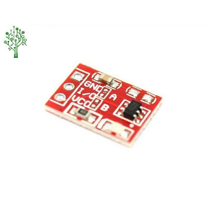 Module nút cảm biến chạm TTP223 đỏ - Touch sensor cảm ứng điện dung