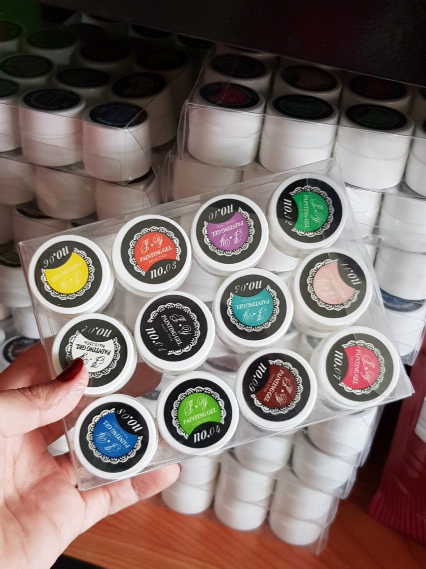 [HCM]Set Gel vẽ móng  set 12 mầu