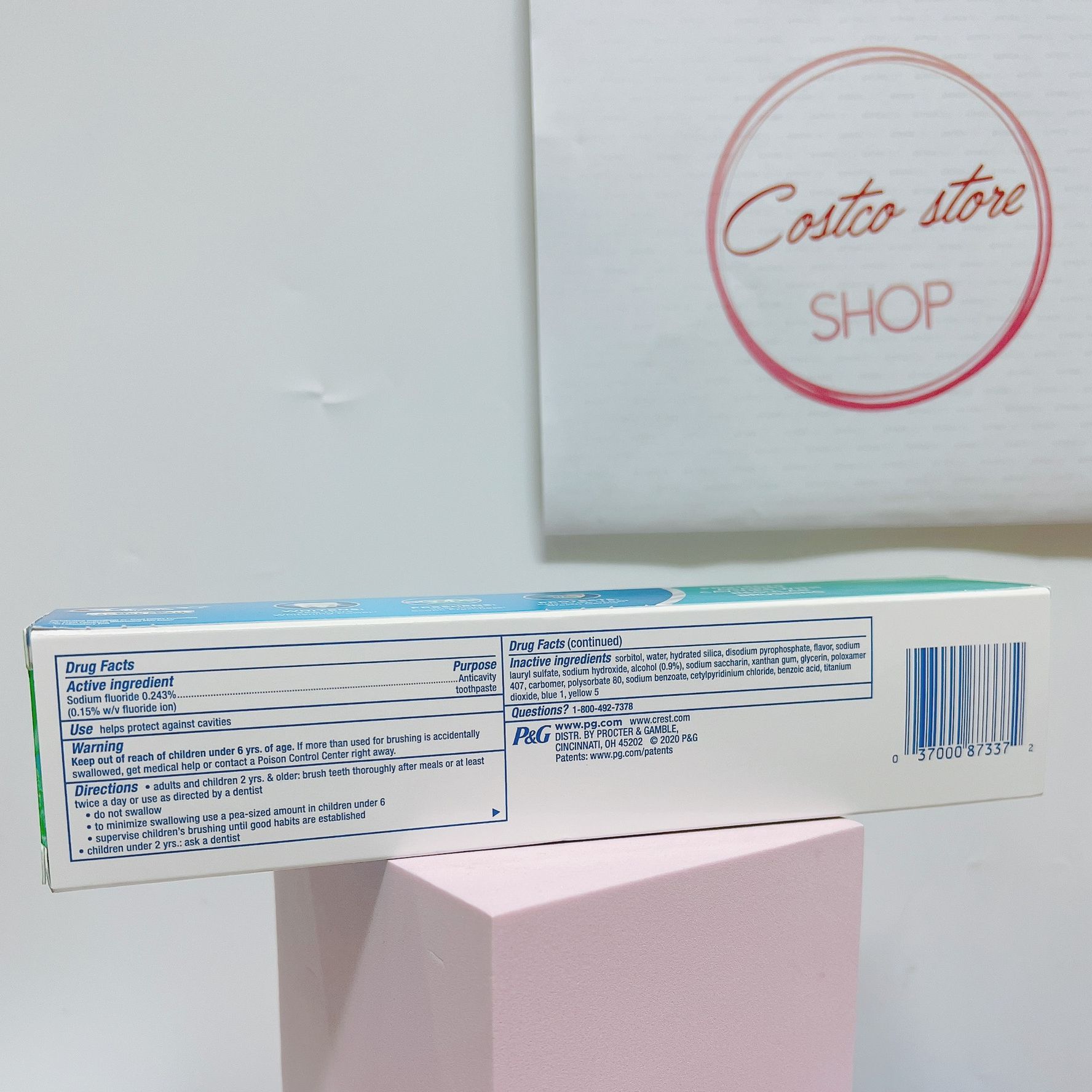 kem đánh răng crest complete extra whitening scope advanced mỹ 232g date 2026 sét 5 cây