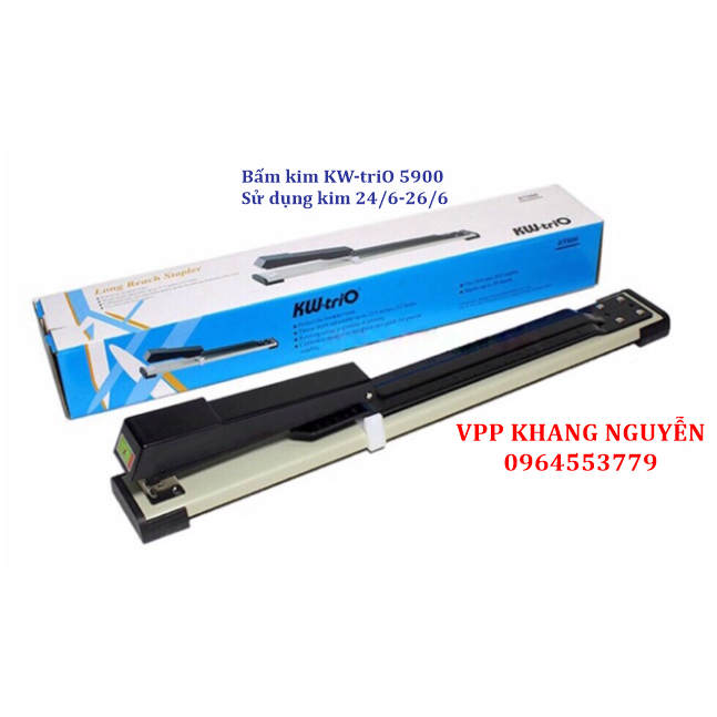 Máy Bấm Kim No.3(24/6-26/6) Cán Dài KW-triO 5900 Hàng Chính Hãng
