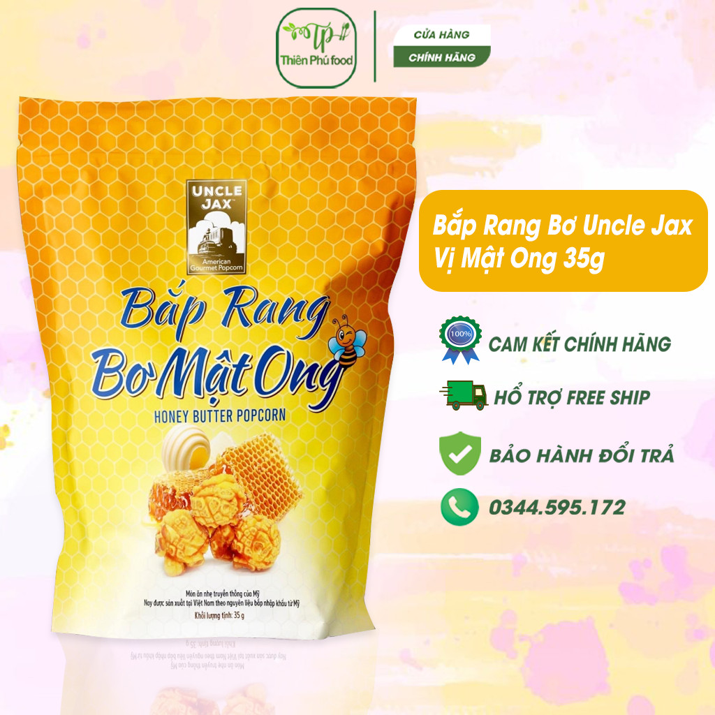 Bắp Rang Bơ Uncle Jax Đủ Các Vị - Món Ăn Vặt Dinh Dưỡng