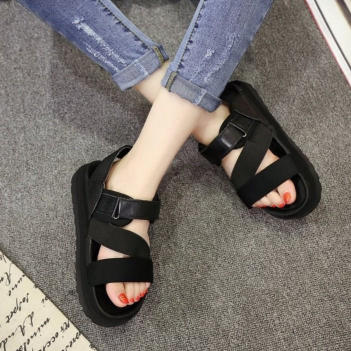 Sandal quai ngang đế cao su êm chân DG3