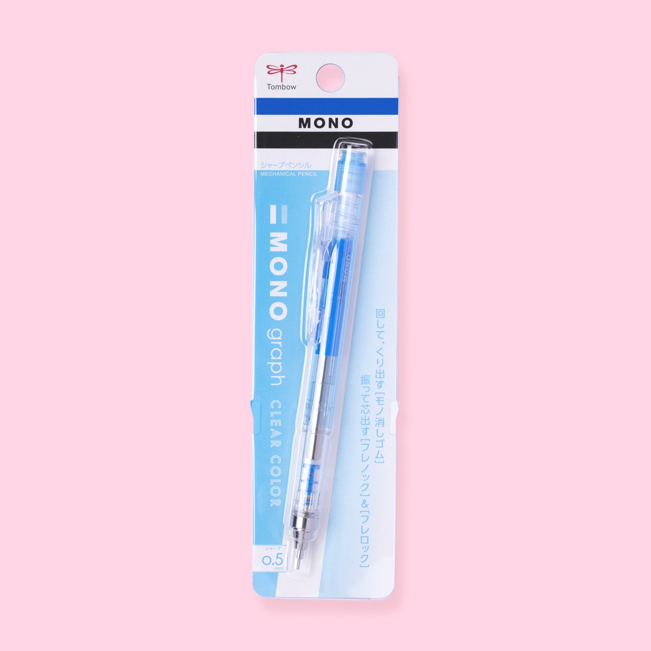 [HCM]SIÊU PHẨM - BÚT CHÌ BẤM CAO CẤP TOMBOW MONO GRAPH CLEAR COLOR 0.5 MM (MẪU MỚI 2021)