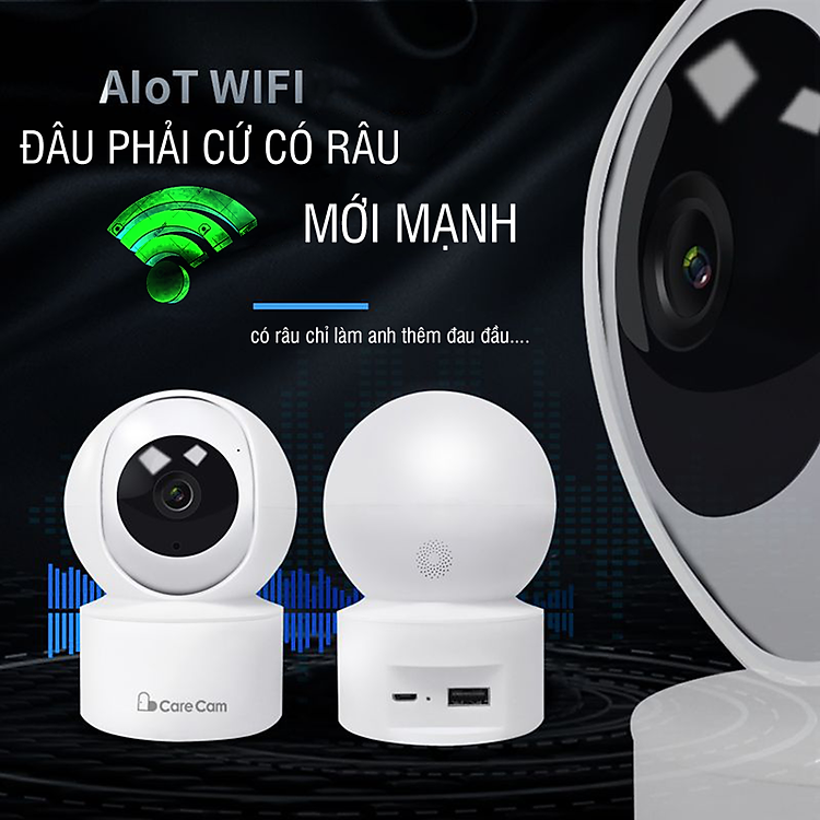 CAMERA WIFI IP CARECAM YH200 2.0 ( QUAY 360 ĐỘ )- MÃ MỚI CC2020