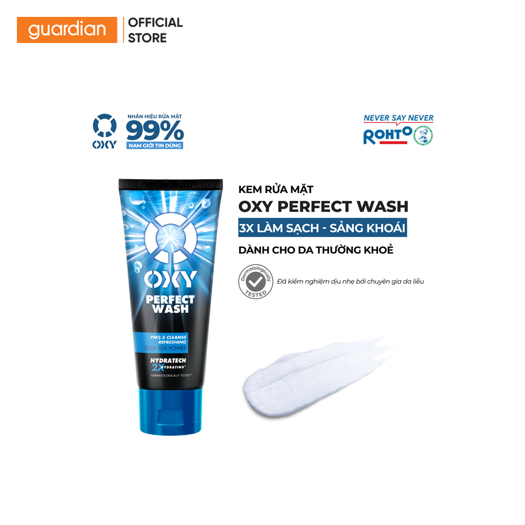 Kem Rửa Mặt Mát Lạnh Perfect Wash Oxy 100Gr