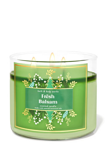 < BBW USA > Nến thơm Bath & Body Works FRESH BALSAM 3 bấc 411g