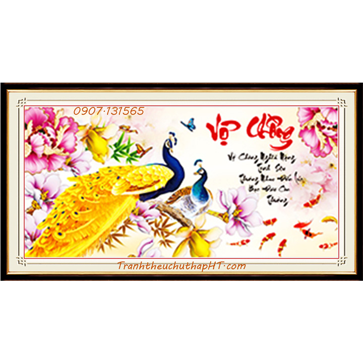 Tranh đính đá Vợ chồng DF394: 85*45cm - Tự đính