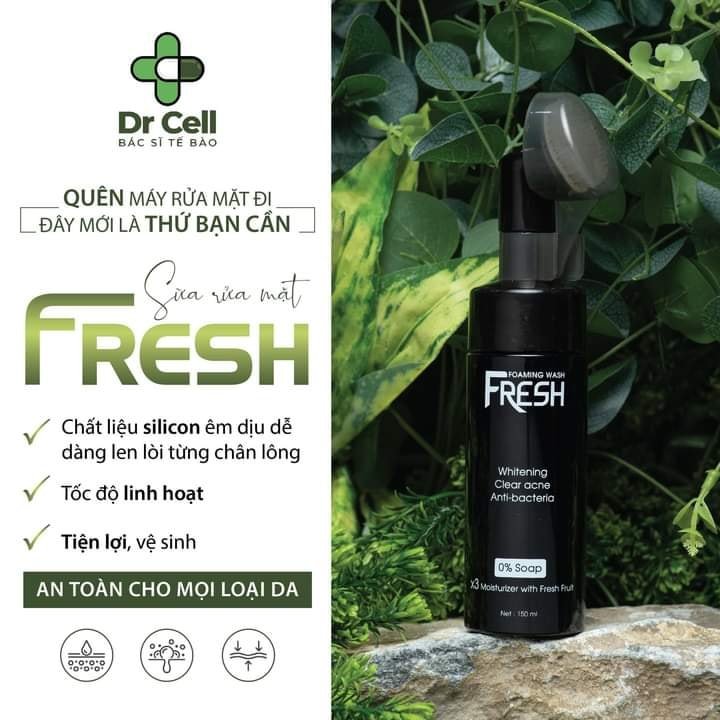 Sữa Rửa Mặt Fresh Dr Cell 150ml làm sạch da ngăn ngừa mụn sáng mịn da