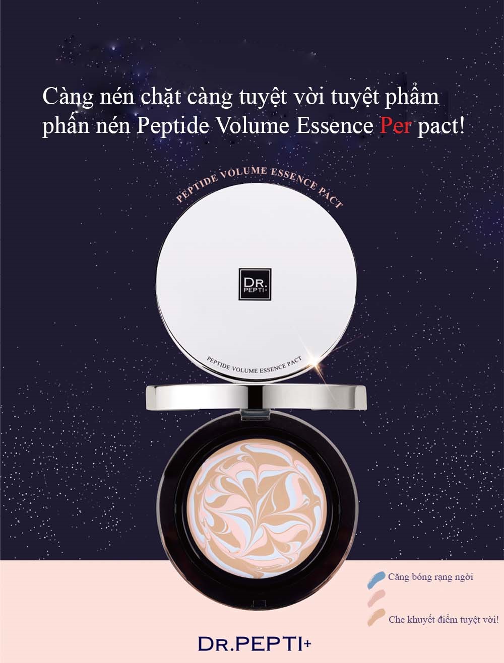 Phấn Tươi Dr Pepti+ Peptide Volume Essence Pact Hàn Quốc